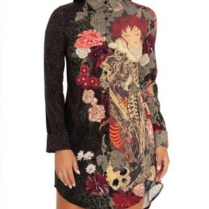 Black Milk Spirit of a Dragon Shirt Dress NWT